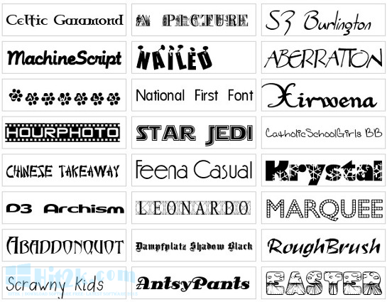 Free modern fonts
